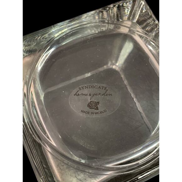 Home & Garden Clear Square Glass Vase Candle Holder 4" Cube - Picture 7 of 8